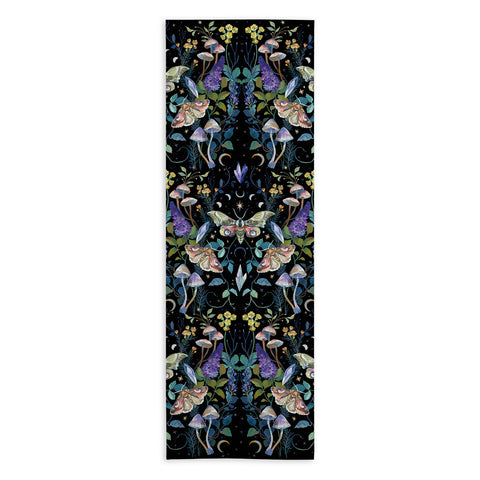 Clara McAllister Crystals Moth Mushroom Yoga Towel