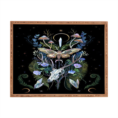 Clara McAllister Deer Skull Rectangular Tray