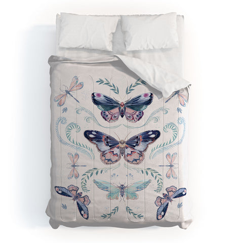 Clara McAllister Delicate Butterfly Comforter