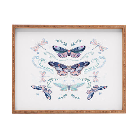 Clara McAllister Delicate Butterfly Rectangular Tray