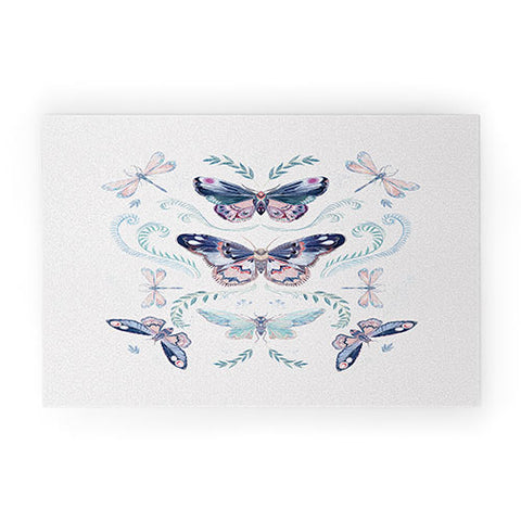 Clara McAllister Delicate Butterfly Welcome Mat