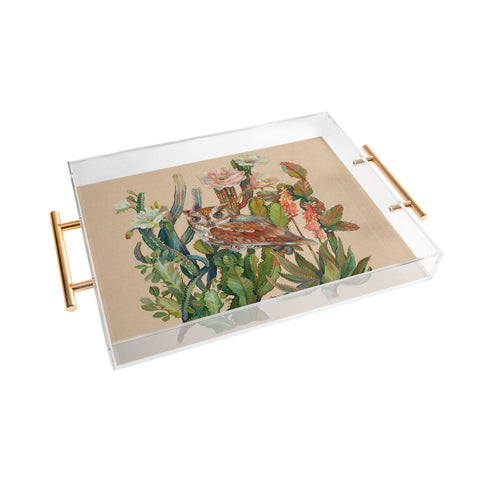 Clara McAllister Desert Owls Acrylic Tray