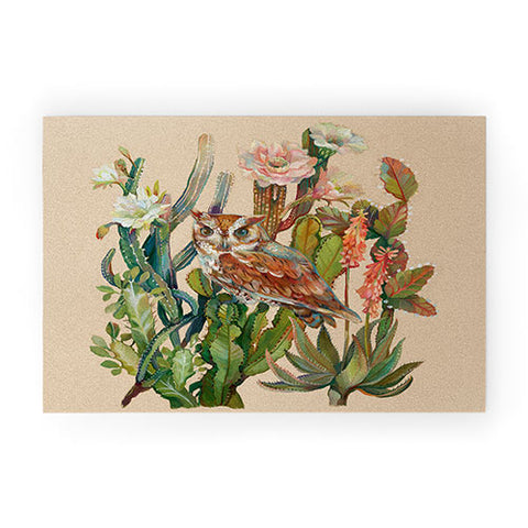 Clara McAllister Desert Owls Welcome Mat