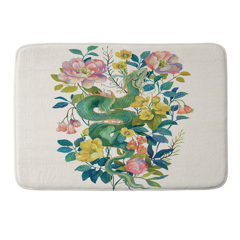 Clara McAllister Floral Dragon Memory Foam Bath Mat