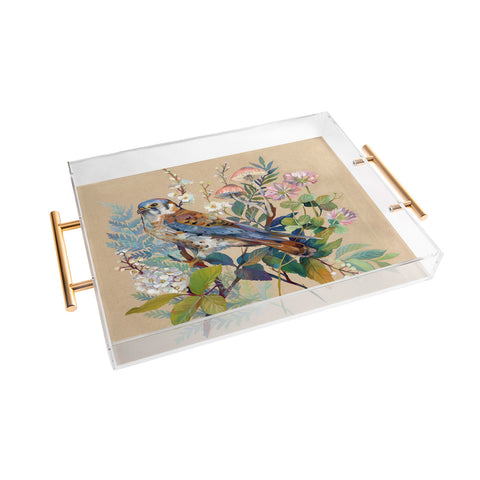 Clara McAllister Floral Falcon Acrylic Tray