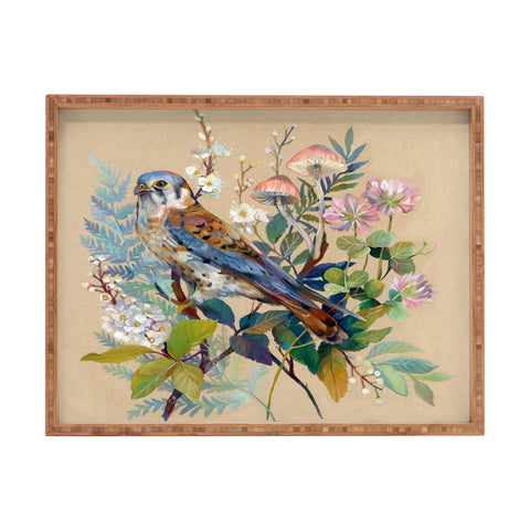 Clara McAllister Floral Falcon Rectangular Tray