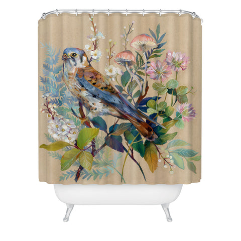 Clara McAllister Floral Falcon Shower Curtain