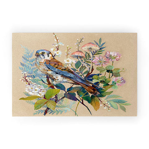 Clara McAllister Floral Falcon Welcome Mat