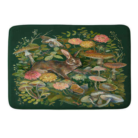Clara McAllister Floral Moth Bouquet Memory Foam Bath Mat