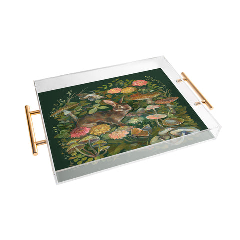 Clara McAllister Floral Moth Bouquet Acrylic Tray