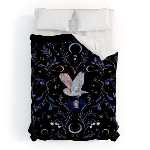 Clara McAllister Flying Owl Duvet Cover