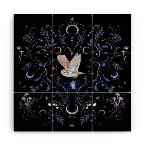 Clara McAllister Flying Owl Wood Wall Mural