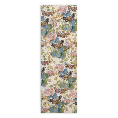 Clara McAllister Geranium Moths Yoga Towel