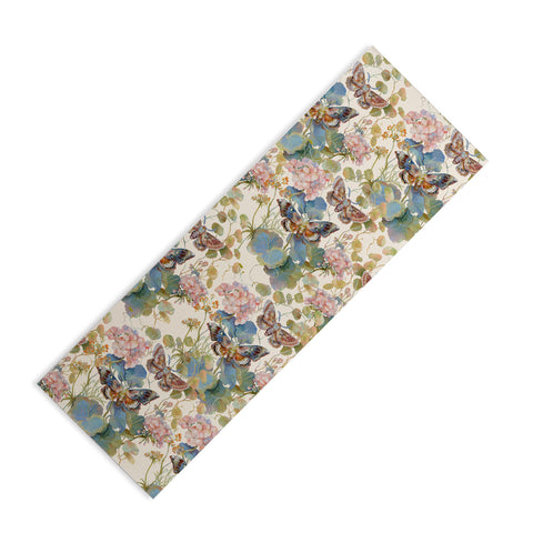 Clara McAllister Geranium Moths Yoga Mat