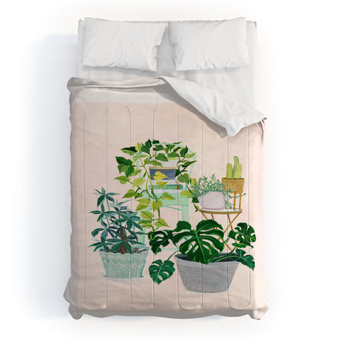 Clara McAllister House Plants and vases Comforter