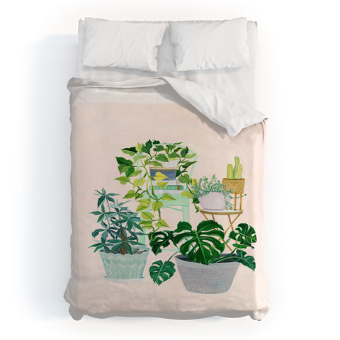 Clara McAllister House Plants and vases Duvet Cover