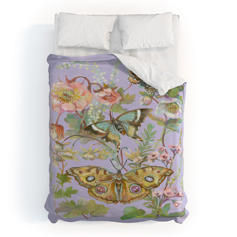 Clara McAllister Lilac Butterfly Duvet Cover