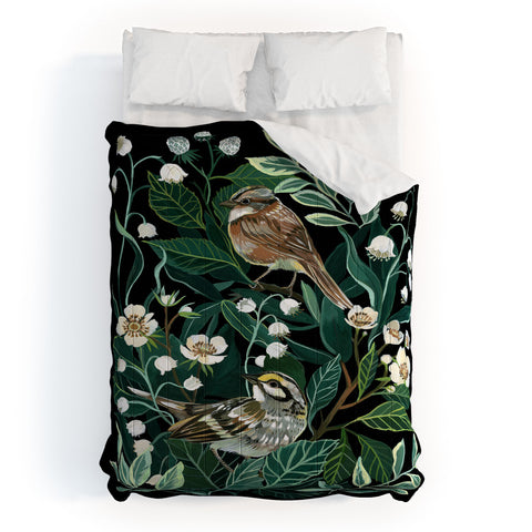 Clara McAllister Lily of the valley Birds Comforter