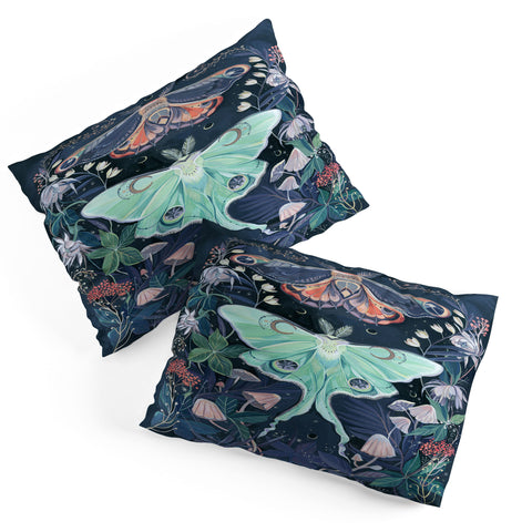 Clara McAllister Luna Moth Painting Pillow Shams