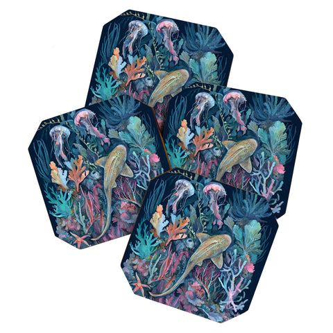 Clara McAllister Marine Life Coaster Set