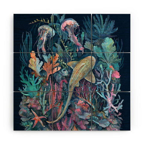 Clara McAllister Marine Life Wood Wall Mural
