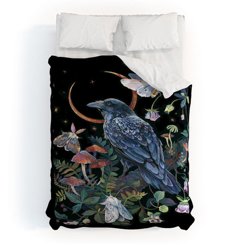 Clara McAllister Moon Crow Duvet Cover