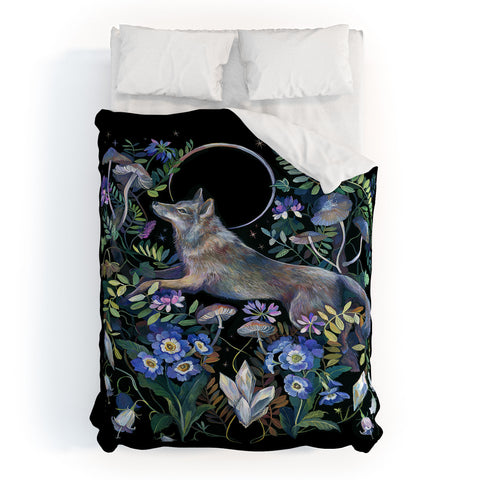 Clara McAllister Moon Wolf Duvet Cover
