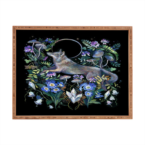 Clara McAllister Moon Wolf Rectangular Tray