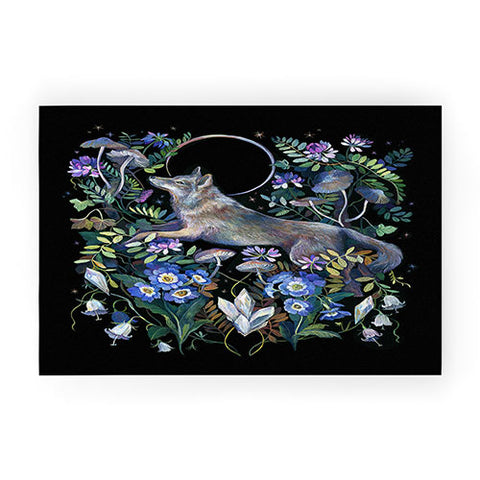 Clara McAllister Moon Wolf Welcome Mat