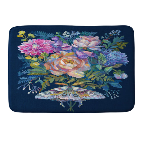 Clara McAllister Moth Bouquet Memory Foam Bath Mat