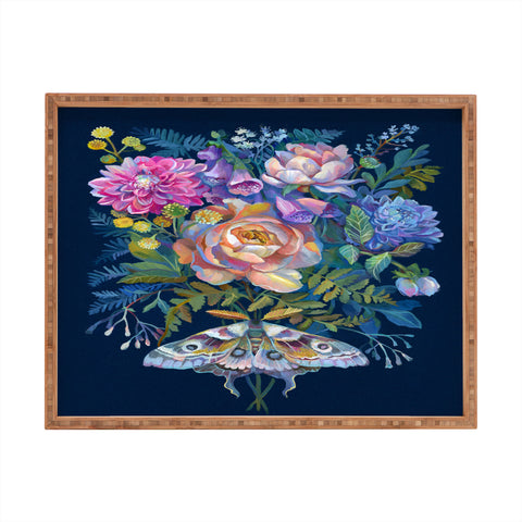 Clara McAllister Moth Bouquet Rectangular Tray