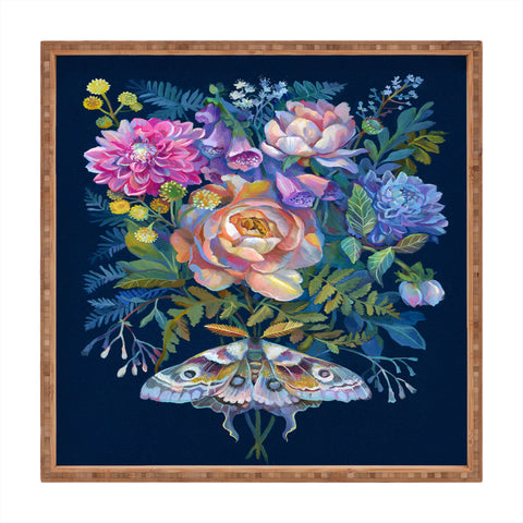 Clara McAllister Moth Bouquet Square Tray