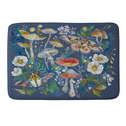 Clara McAllister Mushroom Beetle Garden Memory Foam Bath Mat
