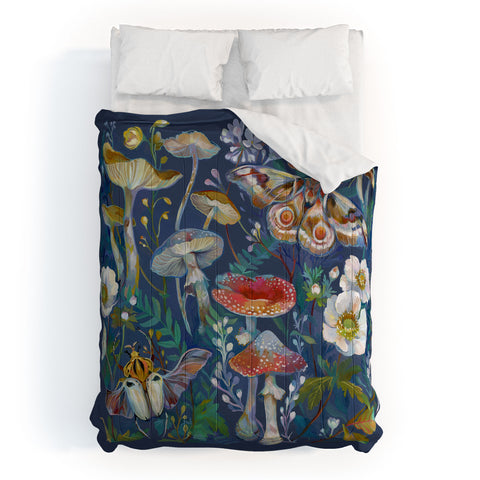 Clara McAllister Mushroom Beetle Garden Comforter