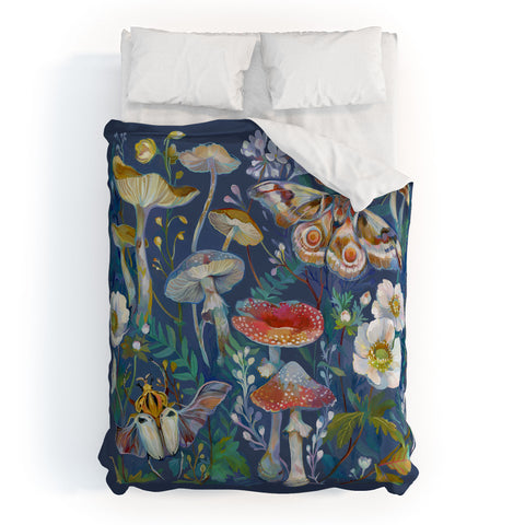 Clara McAllister Mushroom Beetle Garden Duvet Cover