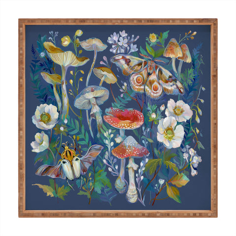Clara McAllister Mushroom Beetle Garden Square Tray