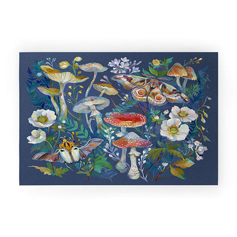 Clara McAllister Mushroom Beetle Garden Welcome Mat