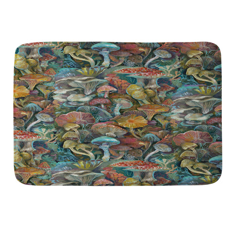 Clara McAllister Mushrooms Print Memory Foam Bath Mat