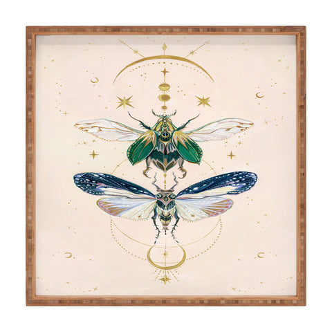 Clara McAllister Mystical Insects Moon Square Tray