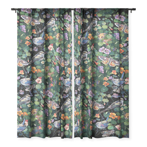 Clara McAllister Nasturtium fox garden Sheer Non Repeat