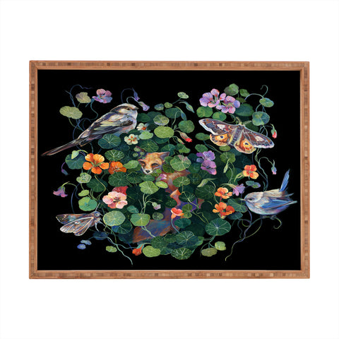 Clara McAllister Nasturtium fox garden Rectangular Tray