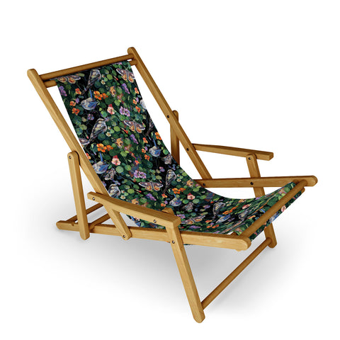 Clara McAllister Nasturtium fox garden Sling Chair