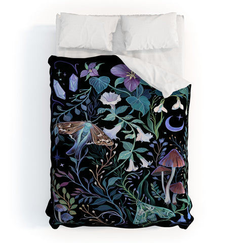 Clara McAllister Night Blooms Duvet Cover