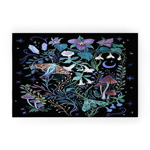 Clara McAllister Night Blooms Welcome Mat