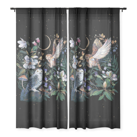 Clara McAllister Owls Magnolia Sheer Non Repeat