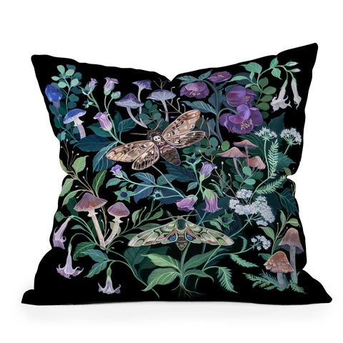 Clara McAllister Poison Garden Throw Pillow