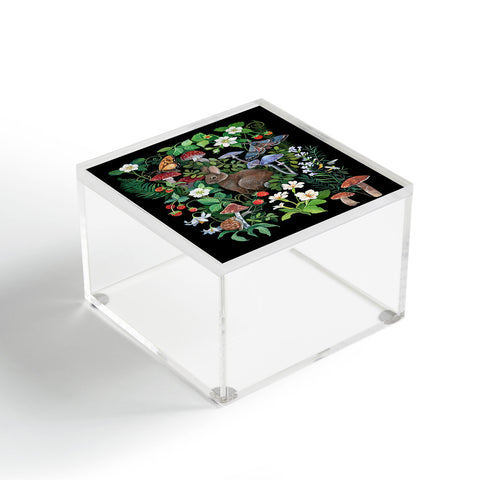 Clara McAllister Rabbit Garden Mushroom Acrylic Box