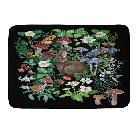 Clara McAllister Rabbit Garden Mushroom Memory Foam Bath Mat