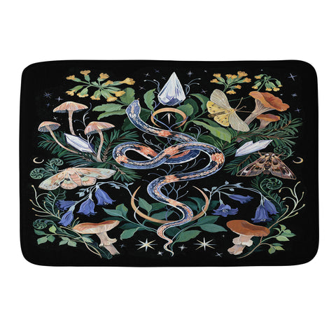 Clara McAllister Snake Crystal Garden Memory Foam Bath Mat