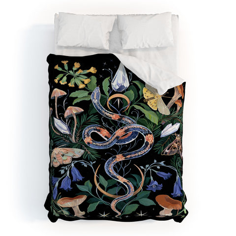 Clara McAllister Snake Crystal Garden Duvet Cover